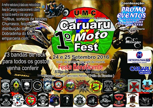 Confira os Eventos dos Motociclistas no mês de Setembro