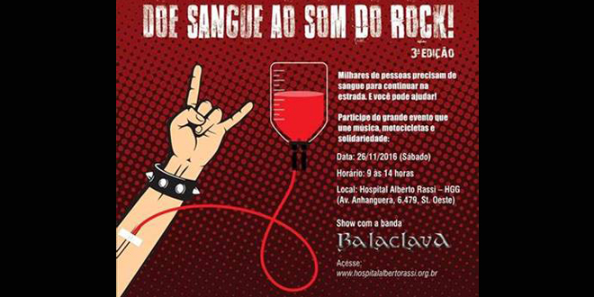 HGG e Hemocentro promovem coleta de sangue ao som do rock