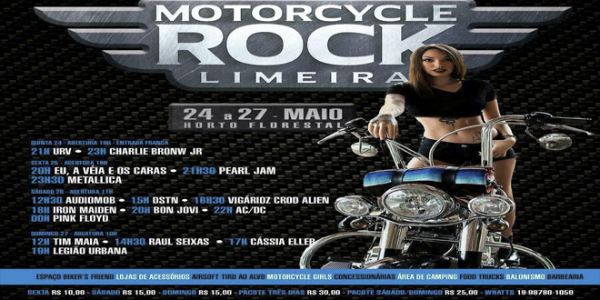 Começa a contagem regressiva para o Motorcycle Rock Limeira