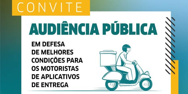 Deputado Cairo Salim realiza audiência pública em defesa dos motoristas de aplicativos de entrega