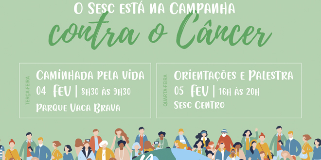 Caminhada marca campanha do Sesc de combate ao câncer