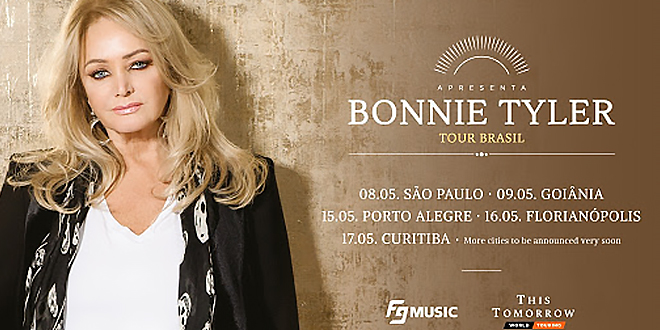 Show: Bonnie Tyler comemora 50 anos de carreira com show em Goiânia
